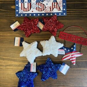 Red, White and Blue Holiday Decor Bundle